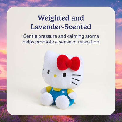 X Hello Kitty - Microwavable & Weighted Stuffed Animals, Hello Kitty - Heated Stuffed Animal Plushie for Warmth & Comfort - Scented Soft Plush Toys for Adults & Children (Boys & Girls)