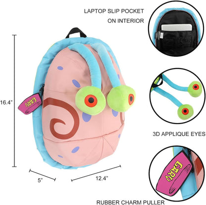 Spongebob Squarepants Gary the Snail 16.4 Character Backpack