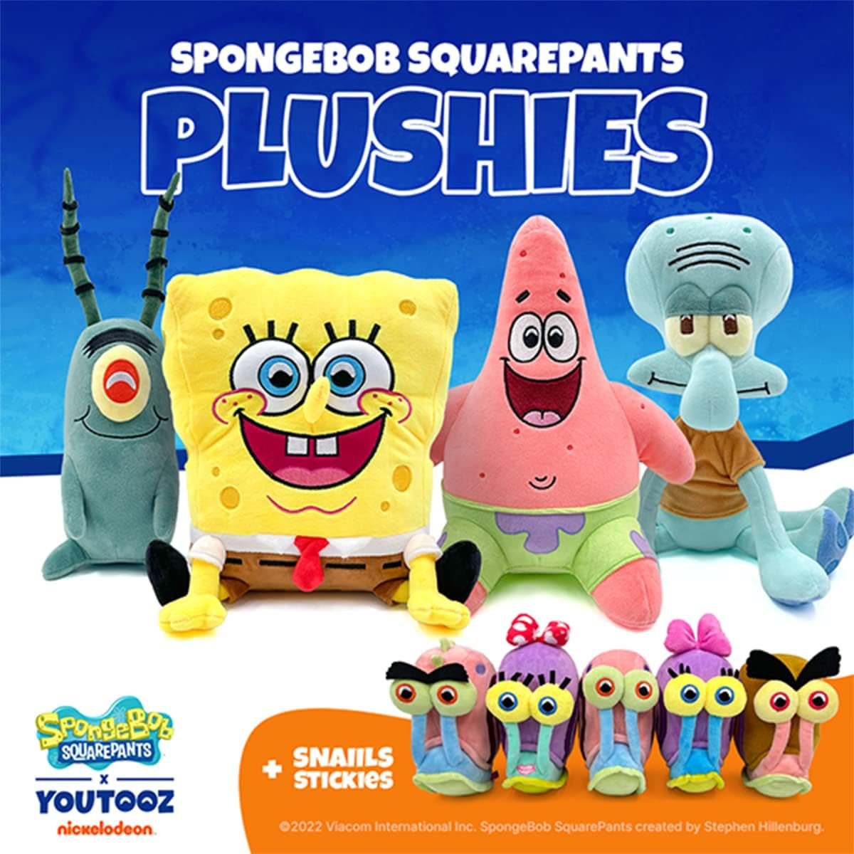 Plankton Sitting Plush 9" Inch, Spongebob Official Licensed Stuffed Plushie, Plankton the Chum Bucket from Spongebob Squarepants
