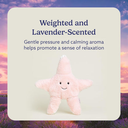 Microwavable & Weighted Stuffed Animals, Starfish - Heated Stuffed Animal Plushie for Warmth & Comfort - Cute Soft Plush Toys for Adults & Children (Boys, Girls, Babies & Toddlers)